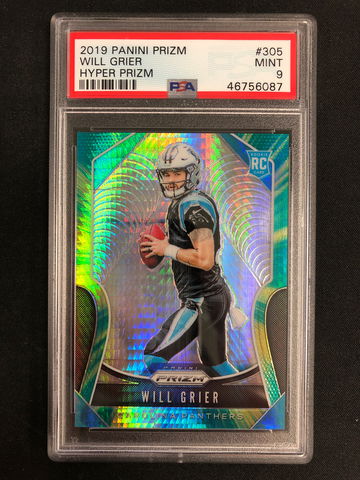 2019 Panini Prizm - Will Grier - Rookie Hyper Prizm /175 - PSA 9