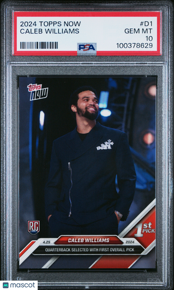 2024 Topps Now Caleb Williams #D1 PSA 10