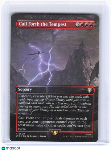 Magic The Gathering Call Forth the Tempest Borderless Foil Rare #509 Tales of Middle-earth English