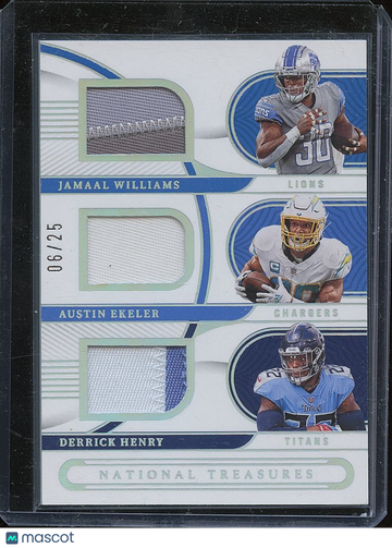 2022 Derrick Henry Jamaal Williams Patch Panini Authentic