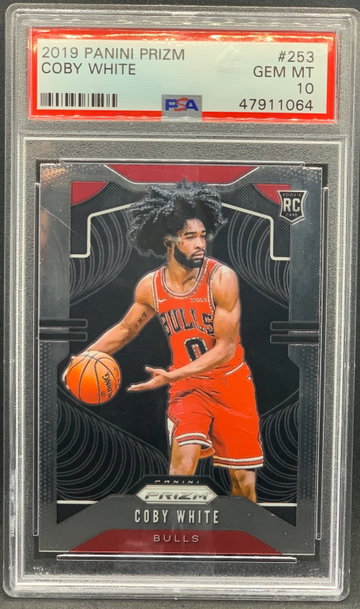 Coby White 2019 Panini Prizm #253 Rookie PSA 10