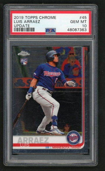 2019 Topps Chrome Update Luis Arraez #45 PSA 10
