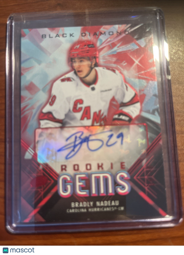 2024-2025 Upper Deck Black Diamond Bradly Nadeau Bradley Nadeau #RGS-BN Ruby Rookie Upper Deck