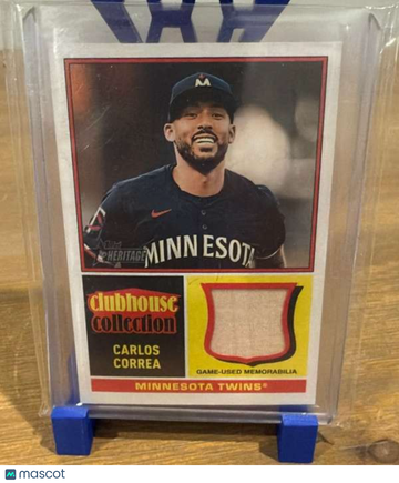 2025 Topps Heritage - Clubhouse Collection Relics Carlos Correa #CCR-CC