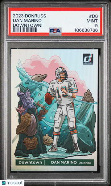 2023 Panini Donruss Downtown! Dan Marino #D8 PSA 9