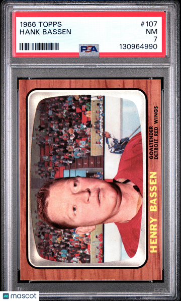 1966 Topps Hank Bassen #107 PSA 7