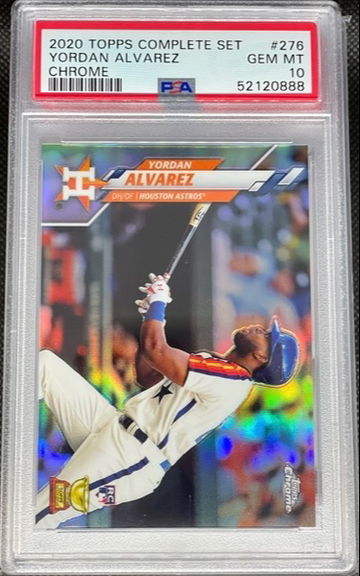 PSA 10 2020 Topps Complete Set Yordan Alvarez Chrome #276