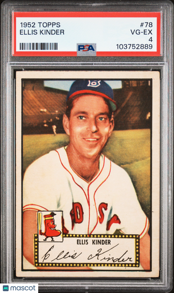 1952 Topps Ellis Kinder #78 PSA 4