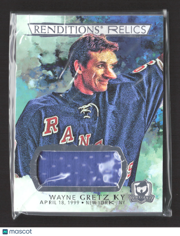 2022 Upper Deck The Cup Renditions Relics Wayne Gretzky #RR-WG Game-used hockey memorabilia