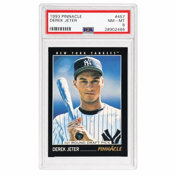 1993 Pinnacle Derek Jeter #457 PSA 8