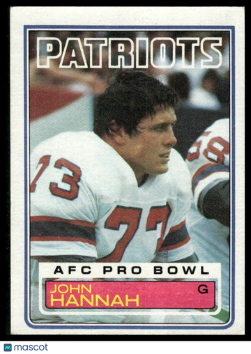 1983 Topps John Hannah #330