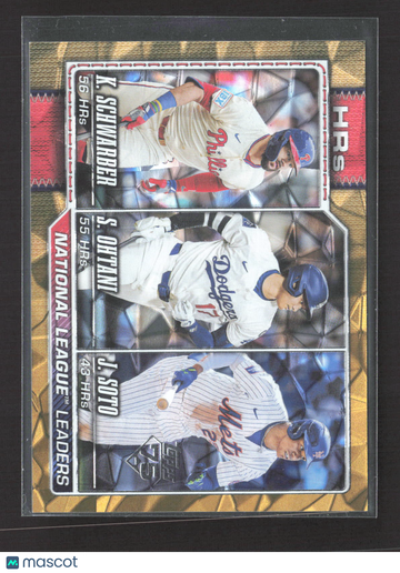 2026 Topps Series One Kyle Schwarber Shohei Ohtani Juan Soto #84 Gold Foil /50