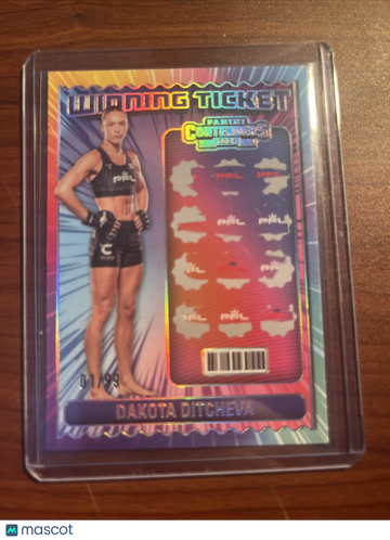 2025 Panini Contenders Pfl Dakota Ditcheva Silver Parallel/Variety