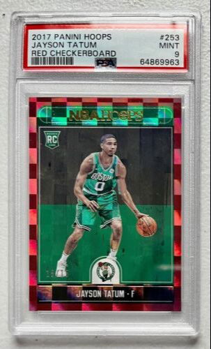2017 Jayson Tatum Hoops Red Checkerboard #253 Rookie Card Serial #15/15