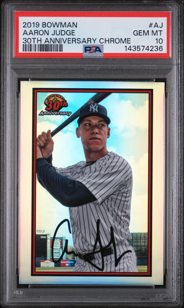 2019 Bowman 30th Anniversary Chrome Aaron Judge #B30-AJ PSA 10