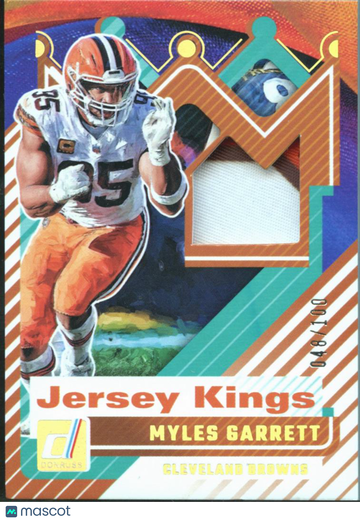 Myles Garrett 2025 Panini Donruss Jersey Kings Memorabilia /100 Cleveland Browns