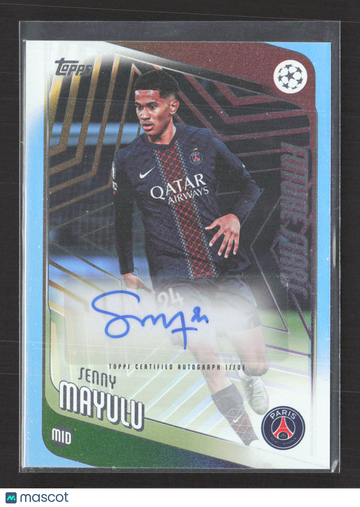 2026 Topps UEFA Club Competitions Future Stars Autograph Senny Mayulu #FSA-SM