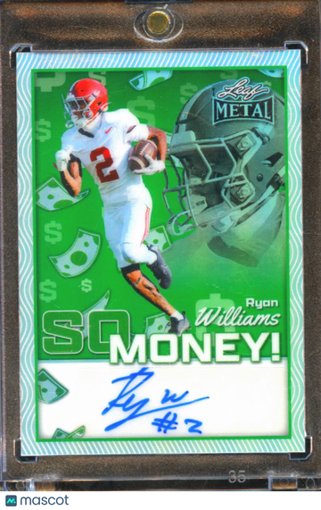 2025 Leaf Metal So Money! Ryan Williams #SM-RW3 Green /8