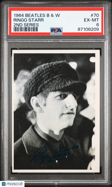 1964 Beatles B&W Ringo Starr #70 PSA 6