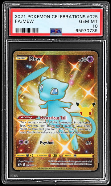 2021 Pokemon Sword And Shield Celebrations Mew PSA 10