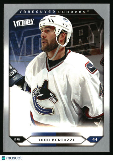 2005-06 Upper Deck Todd Bertuzzi #249 2005-06 Upper Deck Victory Update Vancouver Canucks