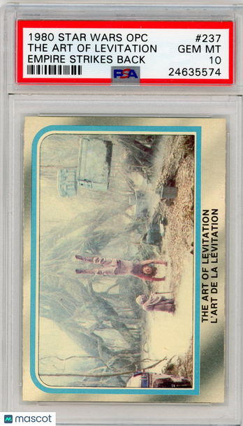 1980 Star Wars Opc Empire Strikes Back The Art Of Levitation #237 PSA 10