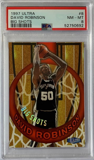 1997 Ultra David Robinson Big Shots PSA 8 #8 