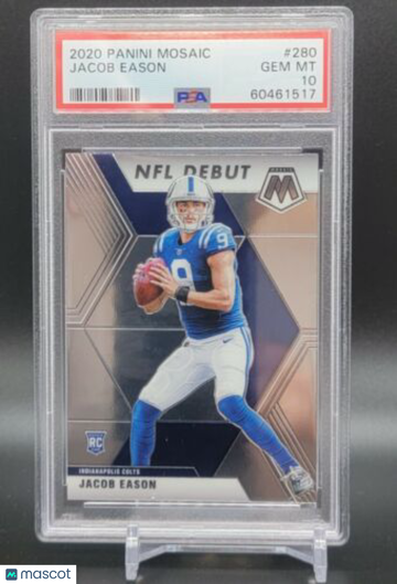 2020 Mosaic Jacob Eason Rookie NFL Debut - PSA 10