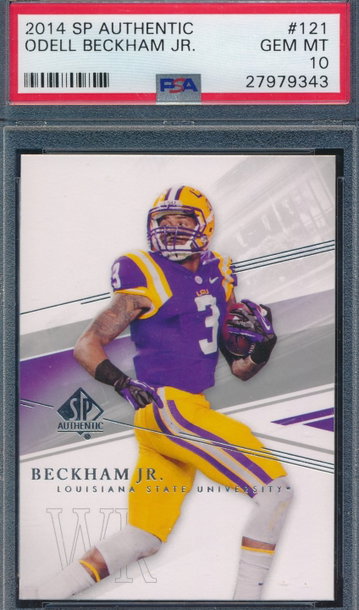 2014 SP Authentic 121 Odell Beckham Jr. RC PSA 10 GEM MT 9343