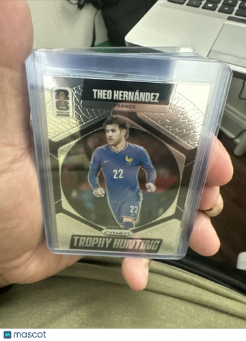 2026 Panini Prizm World Cup Trophy Hunting Theo Hernández #22