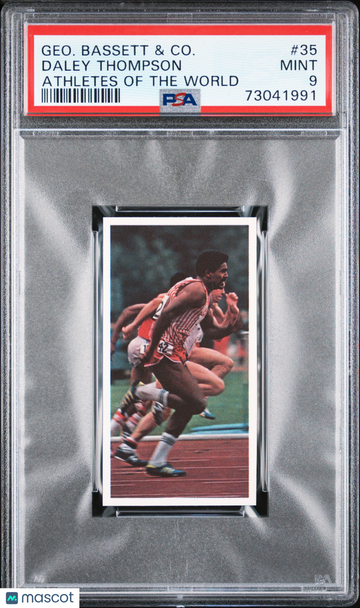1980 Geo. Bassett & Co. Athletes Of The World Daley Thompson #35 PSA 9