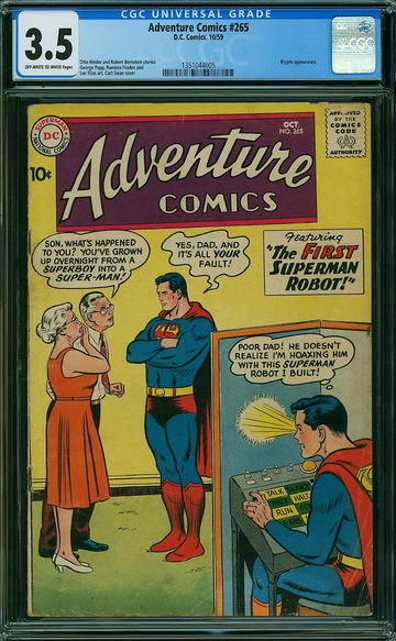 ADVENTURE COMICS #265, CGC 3.5 VG-