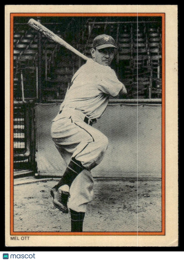 1985 Topps Circle K All Time Home Run Kings Mel Ott #12