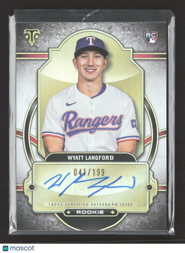 2024 Topps Triple Threads Wyatt Langford #RA-WL /199 RC
