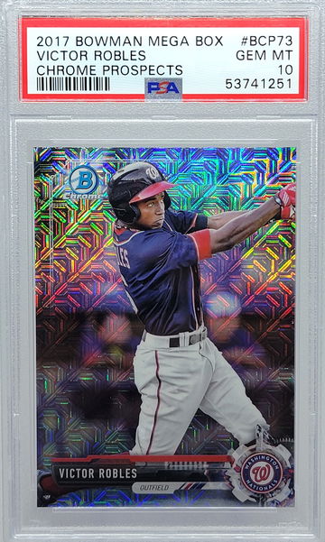 2017 BOWMAN MEGA BOX #BCP73 VICTOR ROBLES  CHROME PROSPECTS PSA 10