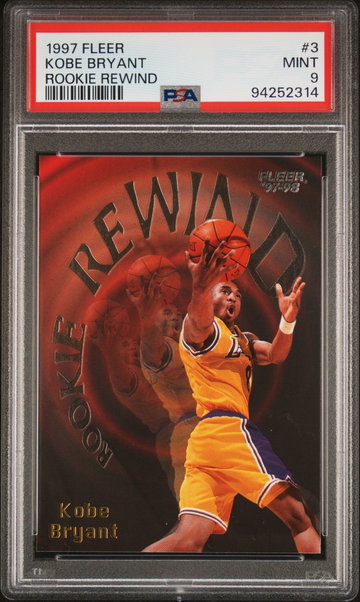 1997 Fleer Rookie Rewind Kobe Bryant #3 PSA 9