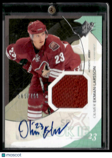 2010-11 SPx Oliver Ekman-Larsson #182 SN,AU,RC,MEM