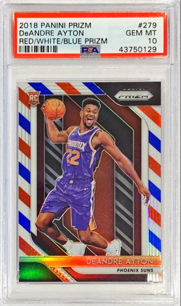 Deandre Ayton Prizm RWB PSA 10