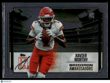 2024 Topps Signature Class Xavier Worthy #GA-7 Gridiron Ambassadors
