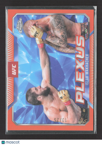 2025 Topps Chrome UFC Plexus Islam Makhachev #PLX-11 Red
