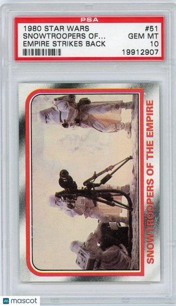1980 Star Wars Empire Strikes Back Snowtroopers Of.. . #51 PSA 10