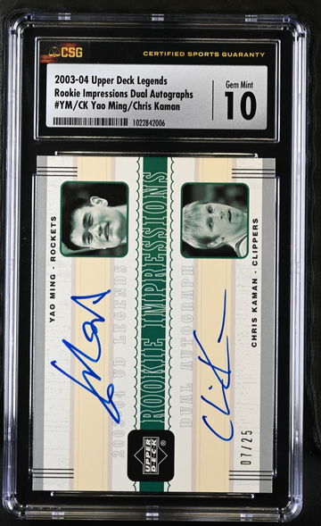 Yao Ming / Kahman Dual Auto 7/25 CSG 10