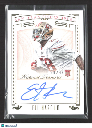 2016 Panini National Treasures Eli Harold #163 /49 RC