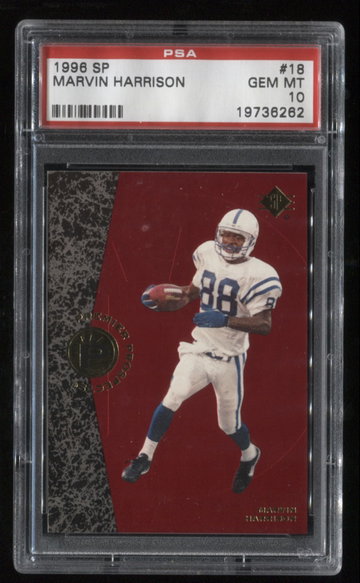 1996 Sp #18 Marvin Harrison PSA 10