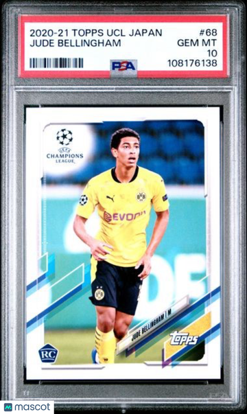 2020 Topps UEFA Champions League Japan Edition Jude Bellingham #68 PSA 10