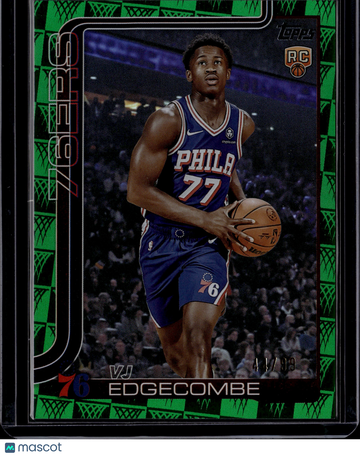 2025 Topps Flagship VJ Edgecombe #203 Green /99 RC