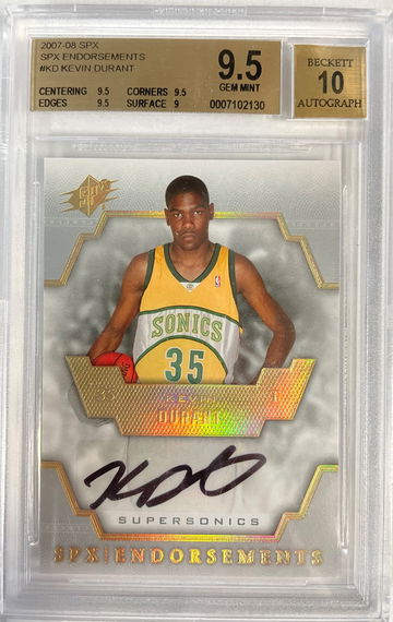 Kevin Durant SPX Endorsements Auto 