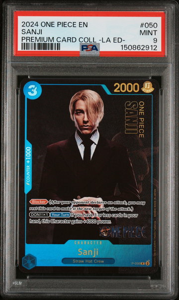 2024 One Piece Premium Card Collection Live Action Edition Sanji #P-050 PSA 9