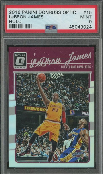 2016 Donruss Optic Holo Lebron James PSA 9