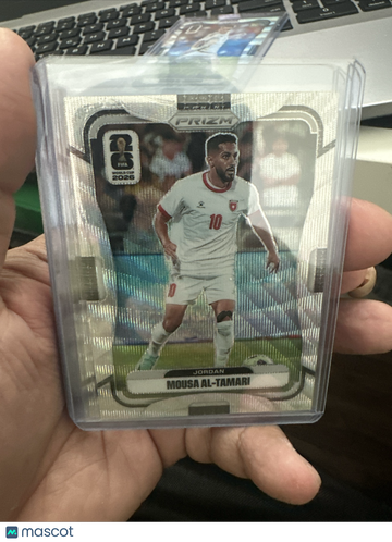 2026 Panini Prizm FIFA World Cup Mousa Al-Tamari #270 Silver Wave